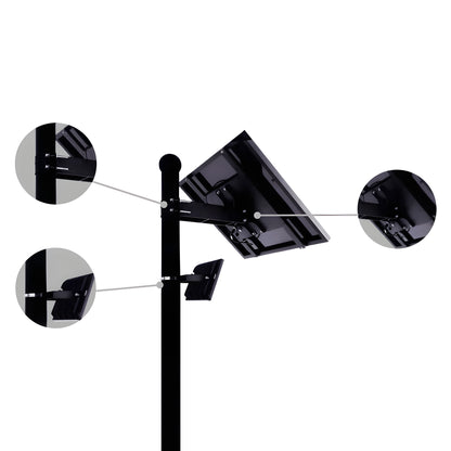 AVS Energy Solar LED Flood Light 60 Watt 8400 Lumens 5000K  - AVS-BLK-60W