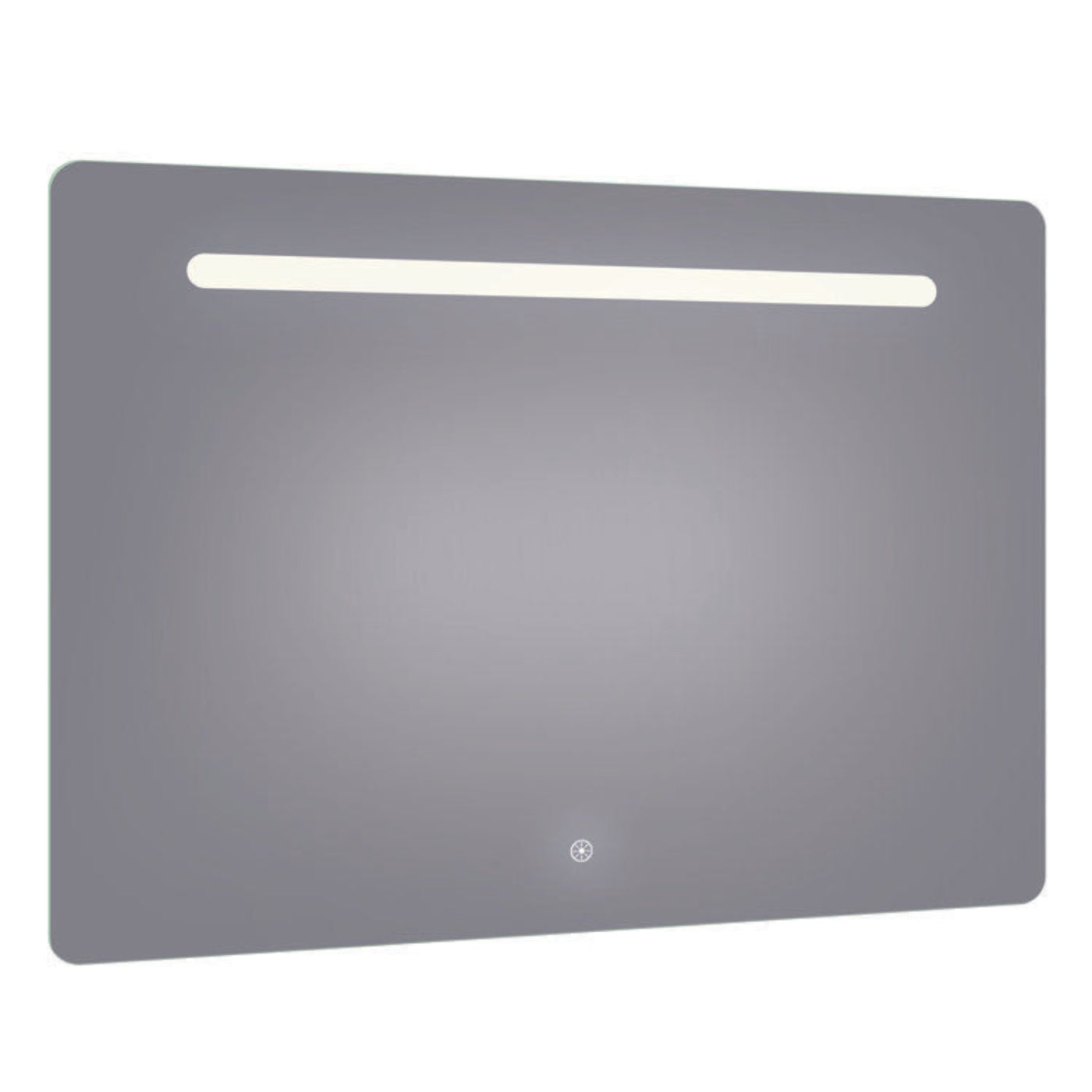 Arpella - Florence 48x36 Contemporary Lighted Mirror with Memory Dimmer and Defogger - LEDOLM4836