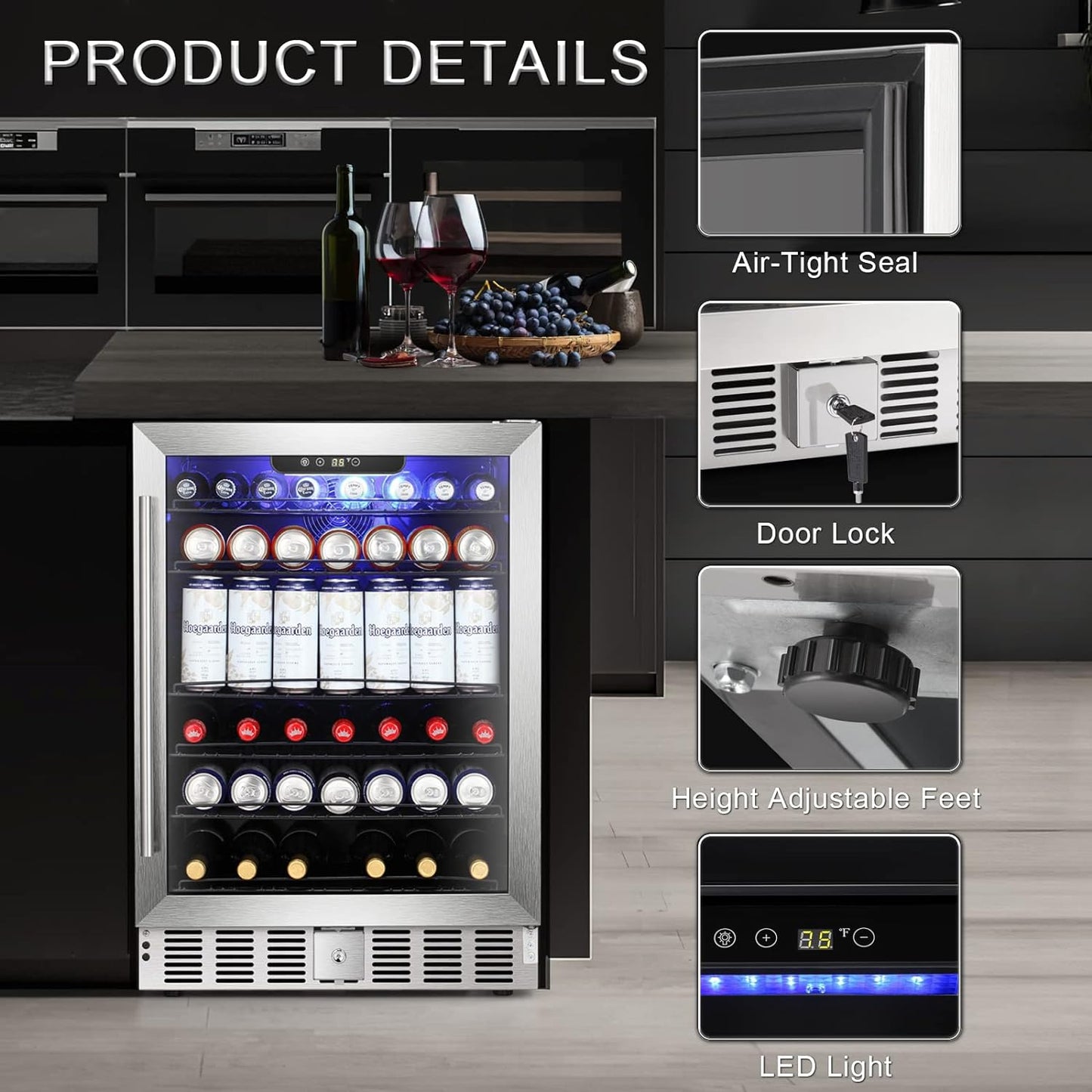 Antarctic Star 5.1 Cu.Ft Beverage Refrigerator - W58145B