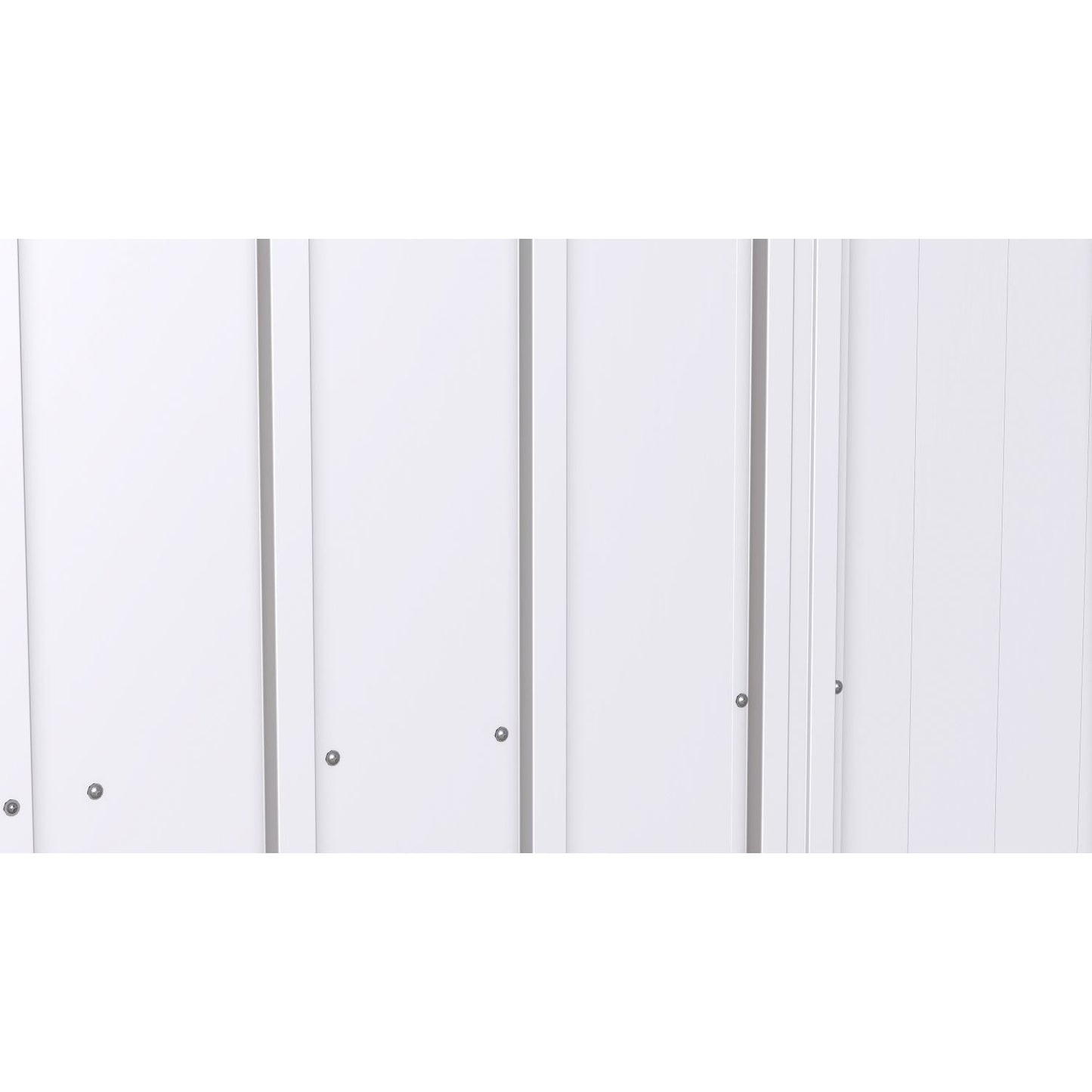 Arrow | Classic Steel Storage Shed, 10x4 ft., Flute Grey CLP104FG