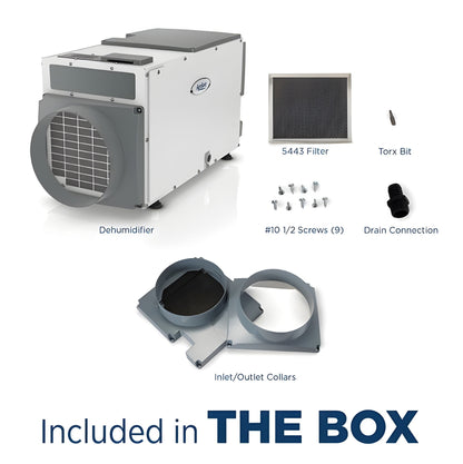 Aprilaire 1850 95 Pint Hard Wired Dehumidifier - RS DE 1850W